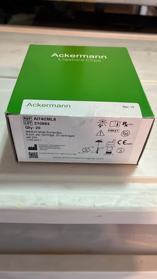 Ackermann euroclips, Caja con 120 clips ML - Imagen 3